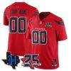 Houston Texans 25th Seasons in 2026 Basic Vapor Custom Limited Jersey - Red