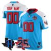 Houston Texans 25th Seasons in 2026 Basic Vapor Custom Limited Jersey - Blue Alternate