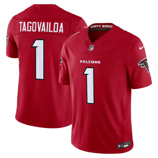 Atlanta Falcons Tua Tagovailoa 2026 Vapor Limited Jersey - All Stitched - Red