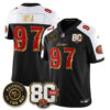 San Francisco 49ers Nick Bosa 80th Anniversary “Rivalries” Faithful To The Bay Patch Vapor Limited Jersey - All Stitched - Black Alternate