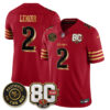 San Francisco 49ers Deommodore Lenoir 80th Anniversary “Rivalries” Faithful To The Bay Patch Vapor Limited Jersey - All Stitched - Red Gold