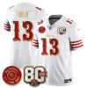 San Francisco 49ers Brock Purdy 80th Anniversary “Rivalries” Faithful To The Bay Patch Vapor Limited Jersey - All Stitched - White Gold