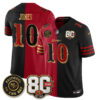 San Francisco 49ers Mac Jones 80th Anniversary “Rivalries” Faithful To The Bay Patch Vapor Limited Jersey - All Stitched - Split