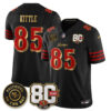 San Francisco 49ers George Kittle 80th Anniversary “Rivalries” Faithful To The Bay Patch Vapor Limited Jersey - All Stitched - Rivalries