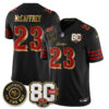 San Francisco 49ers Christian McCaffrey 80th Anniversary “Rivalries” Faithful To The Bay Patch Vapor Limited Jersey - All Stitched - Rivalries