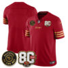 San Francisco 49ers Team 80th Anniversary “Rivalries” Faithful To The Bay Patch Vapor Limited Jersey - All Stitched - Red Gold