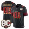 San Francisco 49ers Gold Blooded 415 80th Anniversary Patch Rivalries Edition Vapor Limited Jersey - All Stitched - Black Rivalries