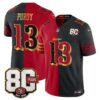 San Francisco 49ers Brock Purdy 80th Anniversary Patch Rivalries Edition Vapor Limited Jersey - All Stitched - Split