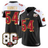San Francisco 49ers Fred Warner 80th Anniversary Patch Rivalries Edition Vapor Limited Jersey - All Stitched - Black Alternate