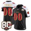 San Francisco 49ers Anniversary Patch Rivalries Edition Vapor Limited Custom Jersey - All Stitched - Black Alternate