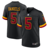 Washington Commanders Jayden Daniels Hail Raiser Alternate Game Jersey - All Stitched - Black