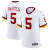 Washington Commanders Jayden Daniels Super Bowl Era Game Jersey - All Stitched - White