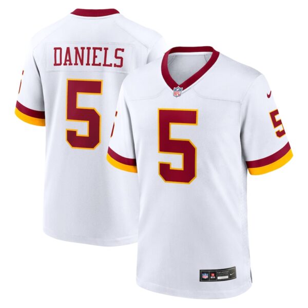 Washington Commanders Jayden Daniels Super Bowl Era Game Jersey - All Stitched - White