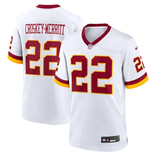 Washington Commanders Jacory Croskey-Merritt Super Bowl Era Game Jersey - All Stitched - White