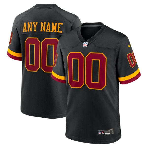 Washington Commanders Hail Raiser Alternate Game Custom Jersey - All Stitched - Black