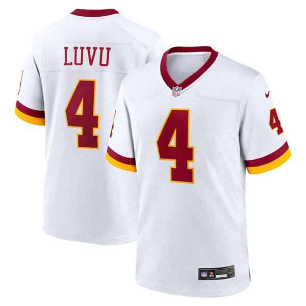 Washington Commanders Frankie Luvu Super Bowl Era Game Jersey - All Stitched - White