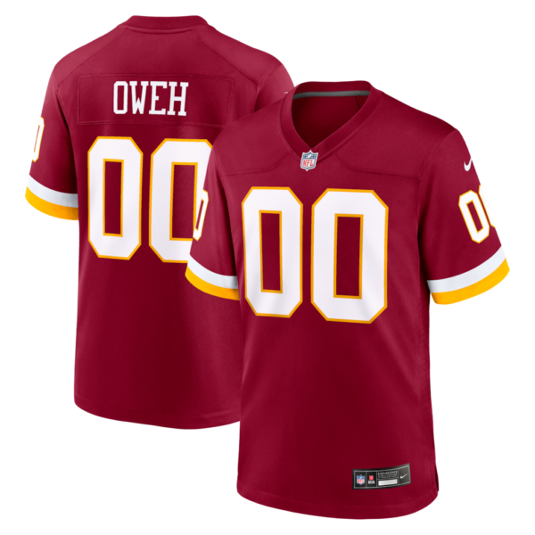 Washington Commanders Odafe Oweh Game Jersey - All Stitched - Burgundy
