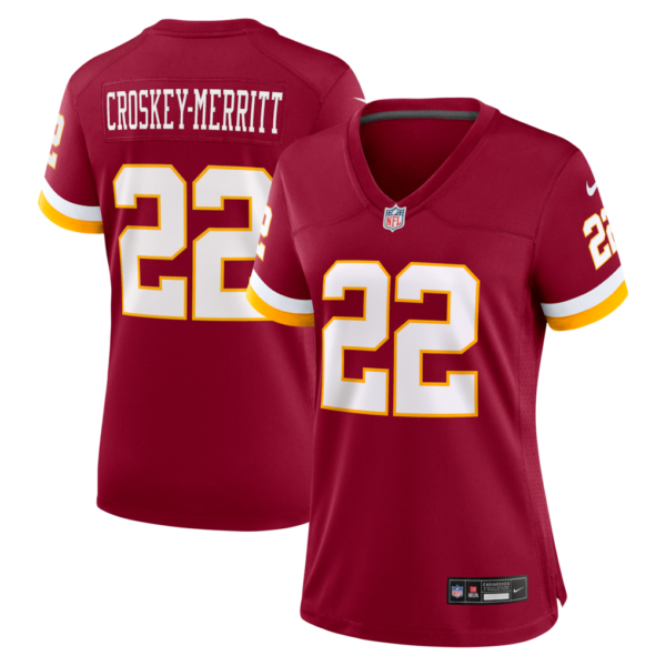 Women's Washington Commanders Jacory Croskey-Merritt Game Jersey - All Stitched - Burgundy