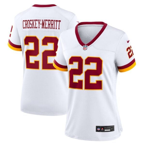 Women's Washington Commanders Jacory Croskey-Merritt Super Bowl Era Game Jersey - All Stitched - White