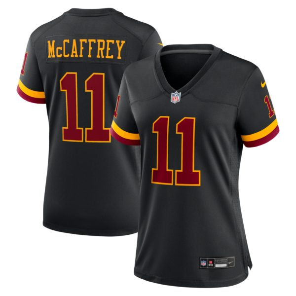 Women's Washington Commanders Luke McCaffrey Hail Raiser Alternate Game Jersey - All Stitched - Black