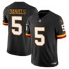 Washington Commanders Jayden Daniels Throwback Vapor Limited Jersey - All Stitched - Black
