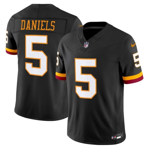 Washington Commanders Jayden Daniels Throwback Vapor Limited Jersey - All Stitched - Black