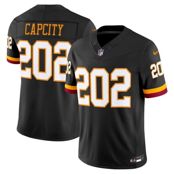 Washington Commanders CapCity 202 Throwback Vapor Limited Jersey - All Stitched - Black