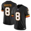 Washington Commanders Marcus Mariota Throwback Vapor Limited Jersey - All Stitched - Black