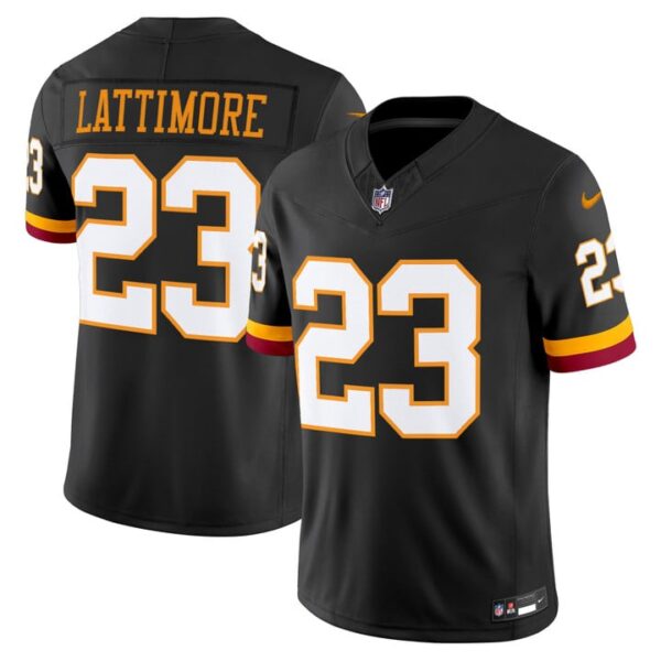 Washington Commanders Marshon Lattimore Throwback Vapor Limited Jersey - All Stitched - Black