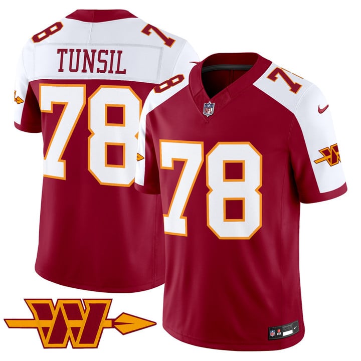 Washington Commanders Laremy Tunsil Throwback Vapor Limited Jersey - All Stitched - Burgundy Alternate