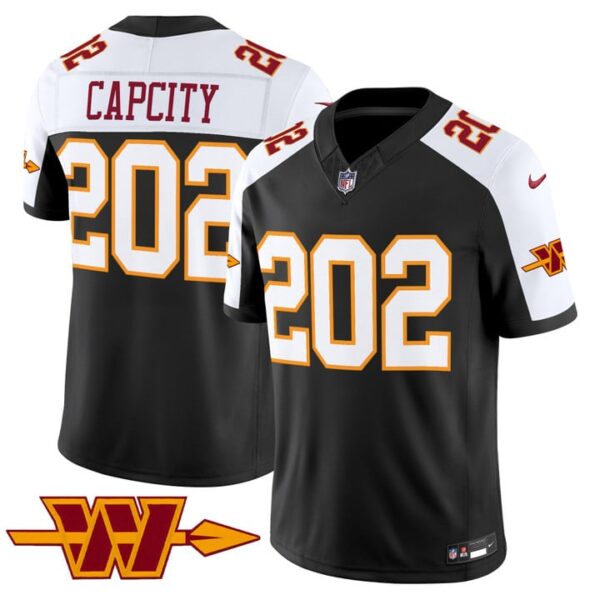 Washington Commanders CapCity 202 Throwback Vapor Limited Jersey - All Stitched - Black Alternate