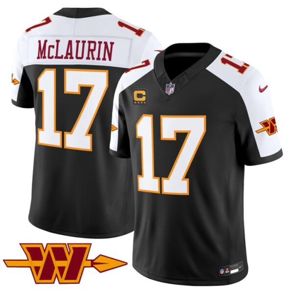 Washington Commanders Terry McLaurin Throwback Vapor Limited Jersey - All Stitched - Black Alternate