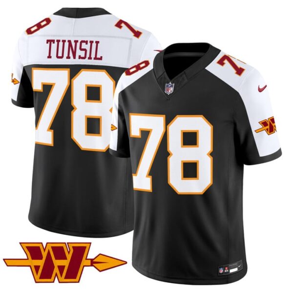Washington Commanders Laremy Tunsil Throwback Vapor Limited Jersey - All Stitched - Black Alternate