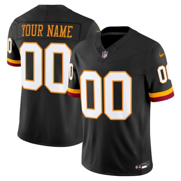 Washington Commanders Throwback Vapor Limited Custom Jersey - All Stitched - Black