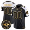 Pittsburgh Steelers Throwback 1933 Patch Gold Vapor Limited Custom Jersey - All Stitched - Alternate
