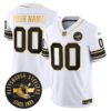 Pittsburgh Steelers Throwback 1933 Patch Gold Vapor Limited Custom Jersey - All Stitched - White Gold