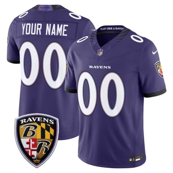 Baltimore Ravens 2026 Vapor Limited Custom Jersey - All Stitched - Purple