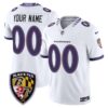 Baltimore Ravens 2026 Vapor Limited Custom Jersey - All Stitched - White