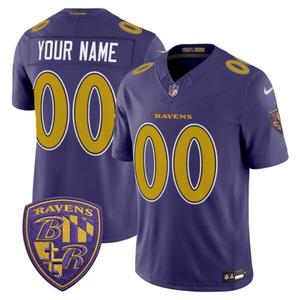 Baltimore Ravens 2026 Vapor Limited Custom Jersey - All Stitched - Purple Limited