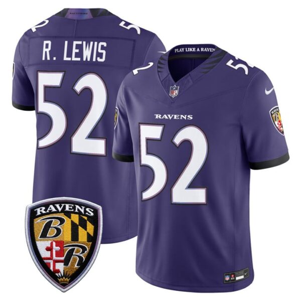Baltimore Ravens Ray Lewis 2026 Vapor Limited Jersey - All Stitched - Purple