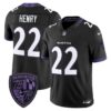 Baltimore Ravens Derrick Henry 2026 Vapor Limited Jersey - All Stitched - Black