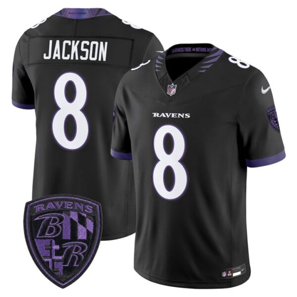 Baltimore Ravens Lamar Jackson 2026 Vapor Limited Jersey - All Stitched - Black