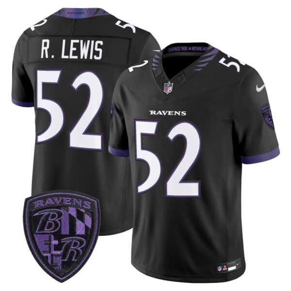 Baltimore Ravens Ray Lewis 2026 Vapor Limited Jersey - All Stitched - Black