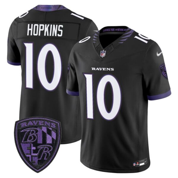 Baltimore Ravens DeAndre Hopkins 2026 Vapor Limited Jersey - All Stitched - Black