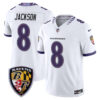 Baltimore Ravens Lamar Jackson 2026 Vapor Limited Jersey - All Stitched - White