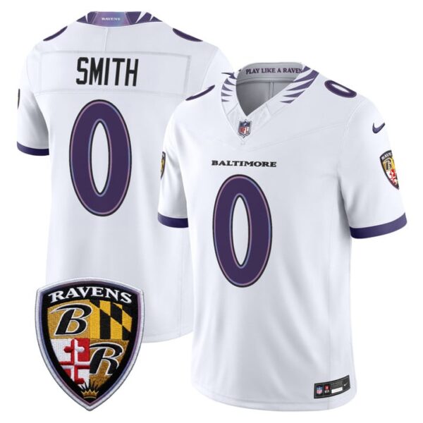 Baltimore Ravens Roquan Smith 2026 Vapor Limited Jersey - All Stitched - White