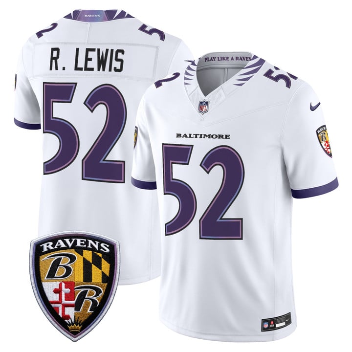 Baltimore Ravens Ray Lewis 2026 Vapor Limited Jersey - All Stitched - White