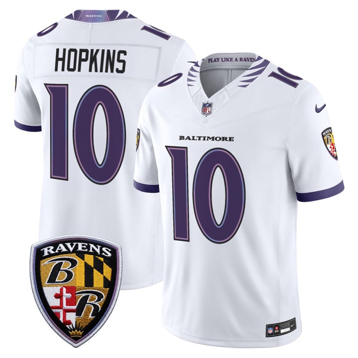 Baltimore Ravens DeAndre Hopkins 2026 Vapor Limited Jersey - All Stitched - White