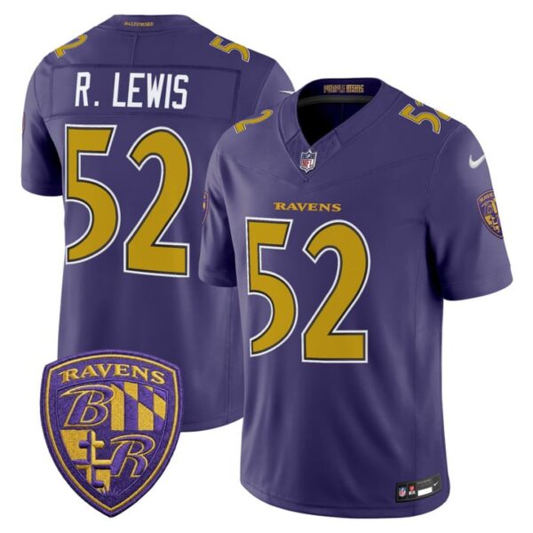 Baltimore Ravens Ray Lewis 2026 Vapor Limited Jersey - All Stitched - Purple Limited