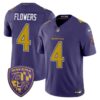 Baltimore Ravens Zay Flowers 2026 Vapor Limited Jersey - All Stitched - Purple Limited